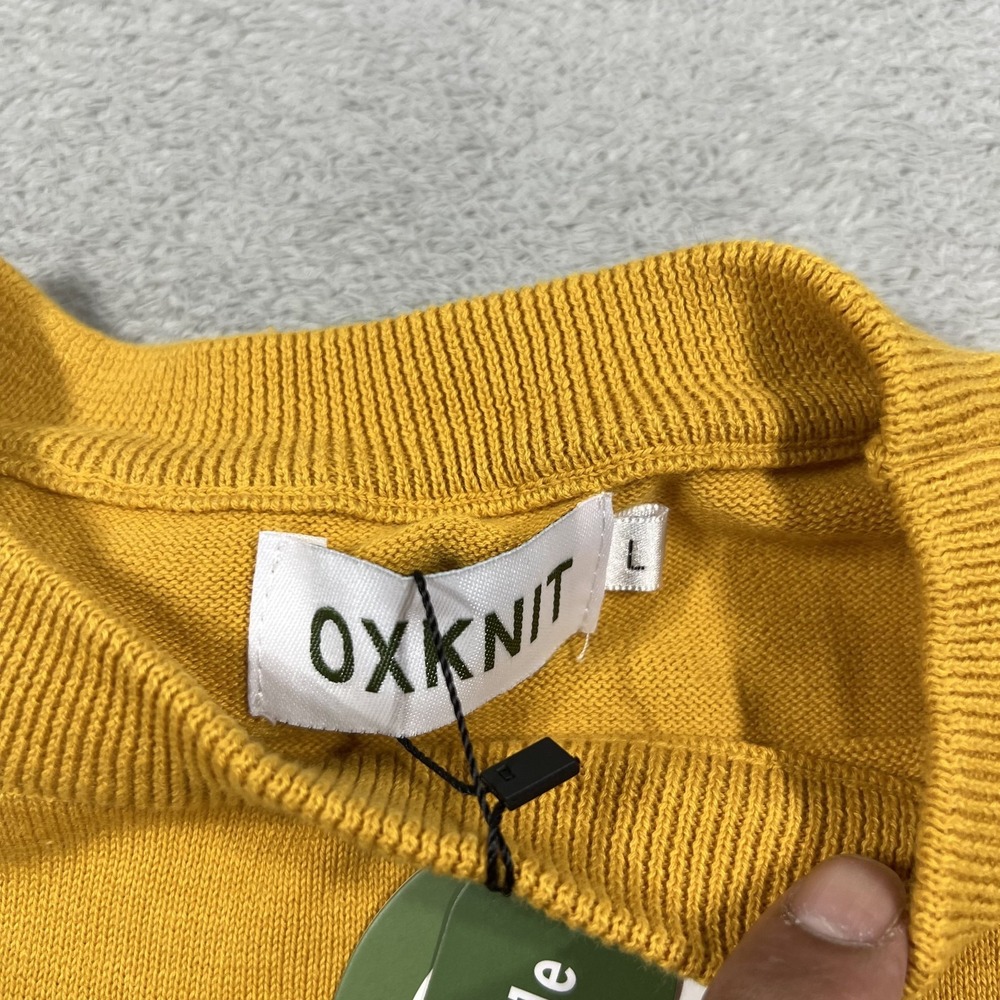 OXKNIT Sweater Womens Large Fox Graphic 60s 70s Retro Crewneck Knit New - Picture 6 of 11